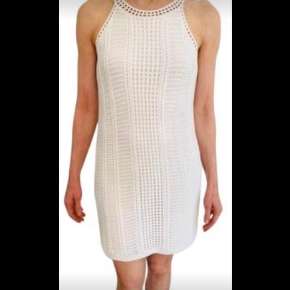 CLUB MONACO St Barth’s Collection Knit White Dress - $229+taxes - size XS